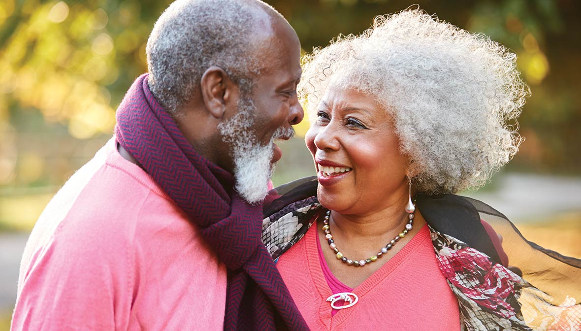portrait-of-happy-couple-looking-at-each-other-and-smiling-what-is-a-reasonable-rate-of-return-for-retirement-st-charles-il